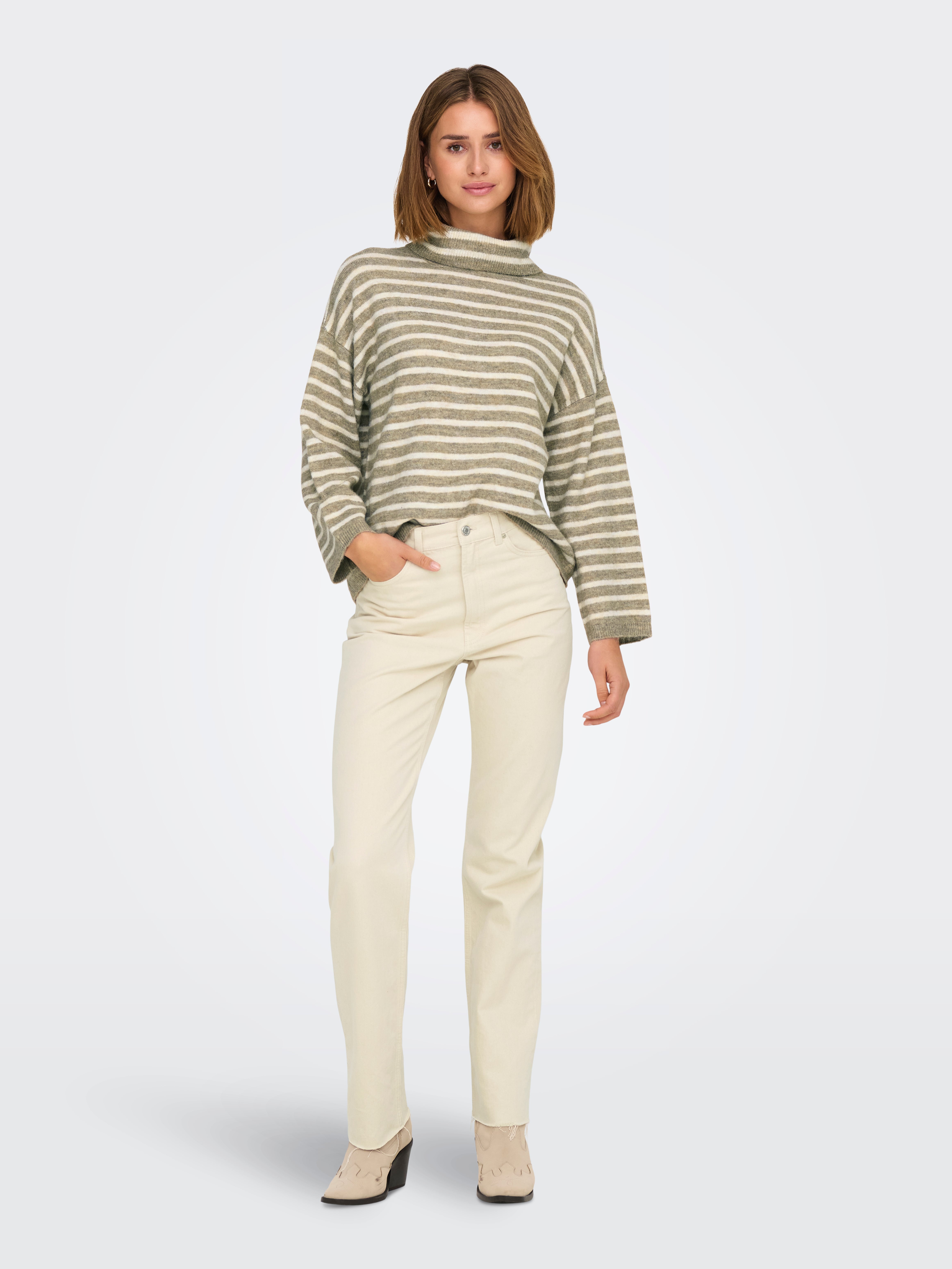 ONLTALIO Strickpullover Weathered Teak
