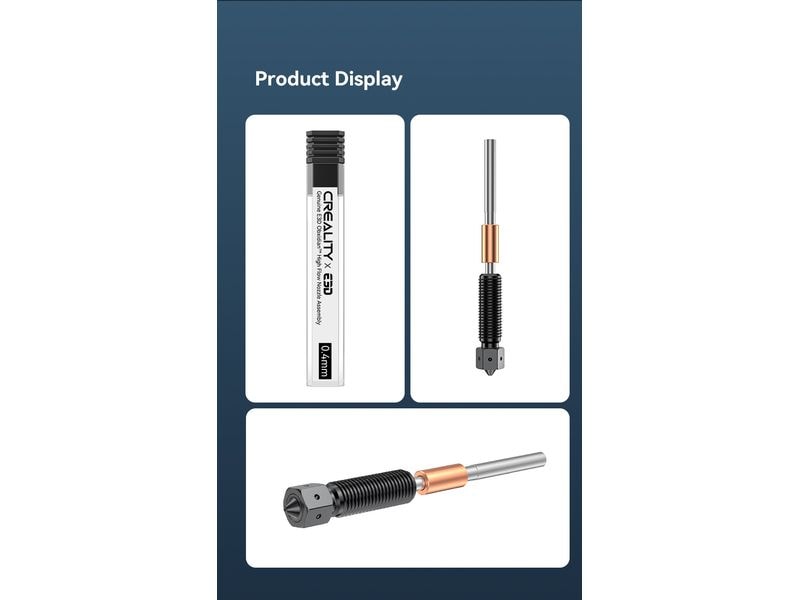 Creality Düse E3D Obxidian High-Flow-Düsensatz für fast alle Filamente