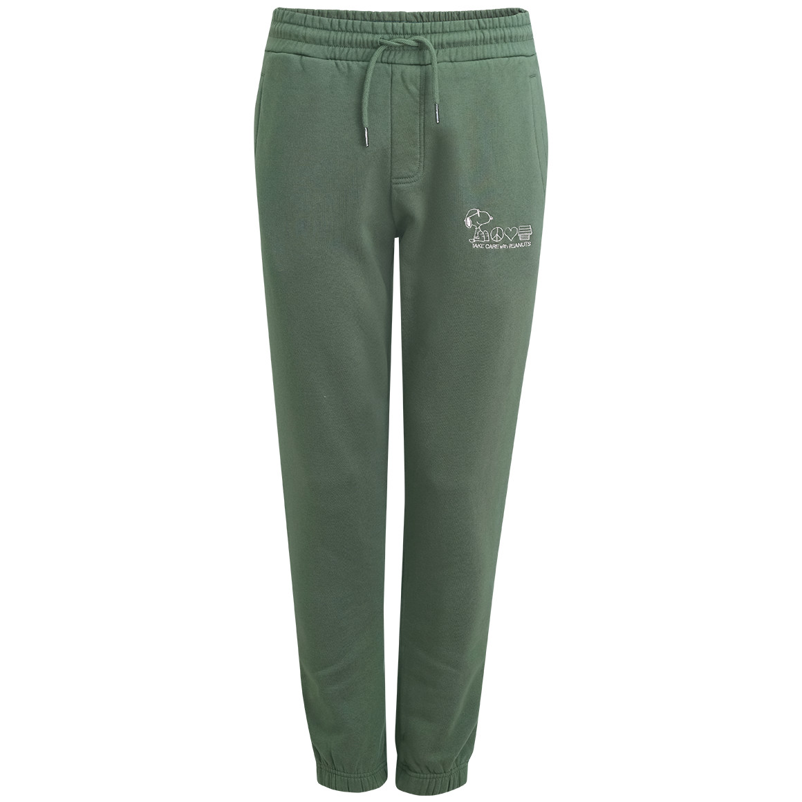 Jonas Nielsen Peanuts Jogginghose mit Stickerei dunkelgrün