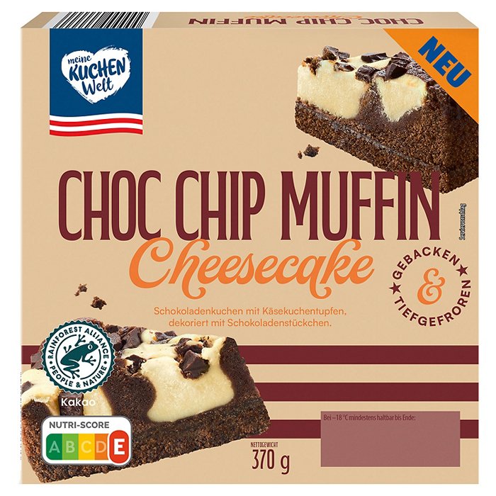 MEINE KUCHENWELT Cheesecake 370 g, Choc Chip Muffin