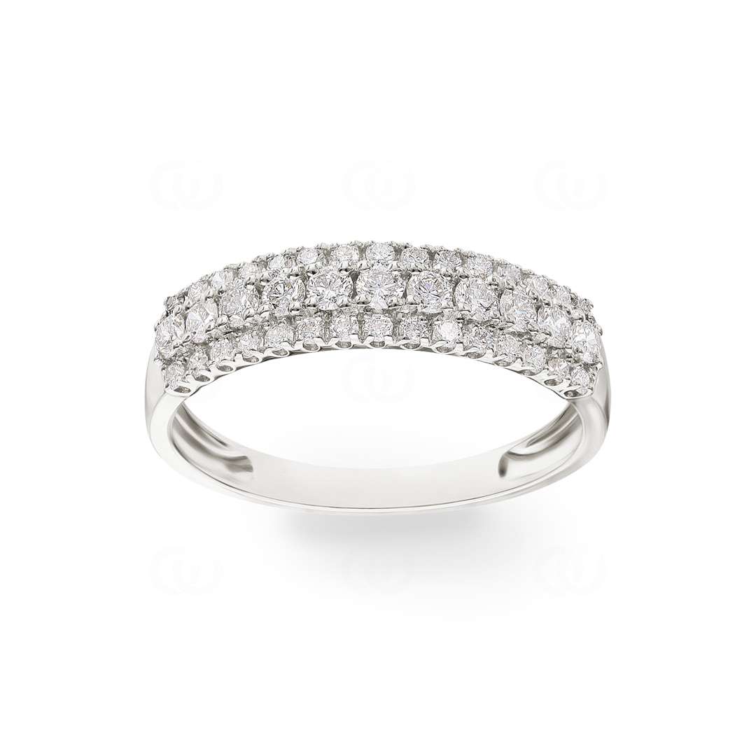 0.52 Karat Diamantring 750/18 K Weissgold