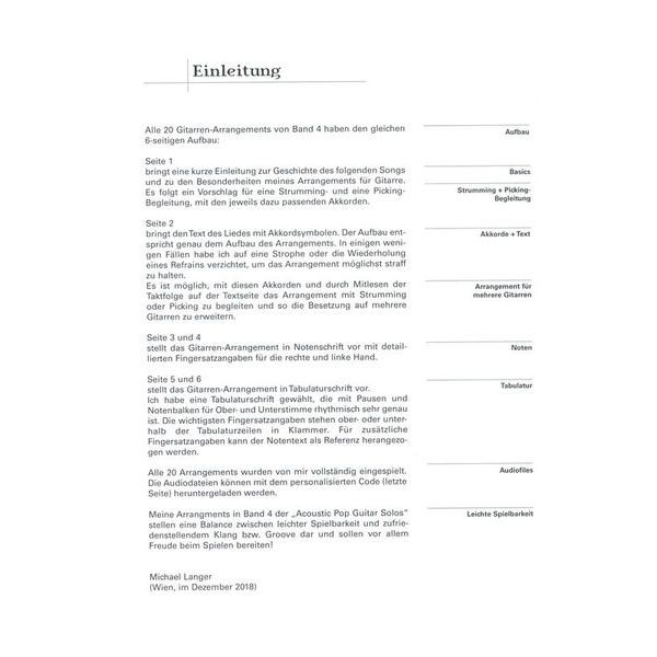 Edition Dux Acoustic Pop Guitar Solos 4