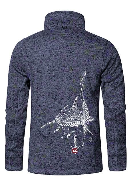 KANUMERA - VESTE POLAIRE TRICOTEE LE REQUIN BALEINE HOMME
