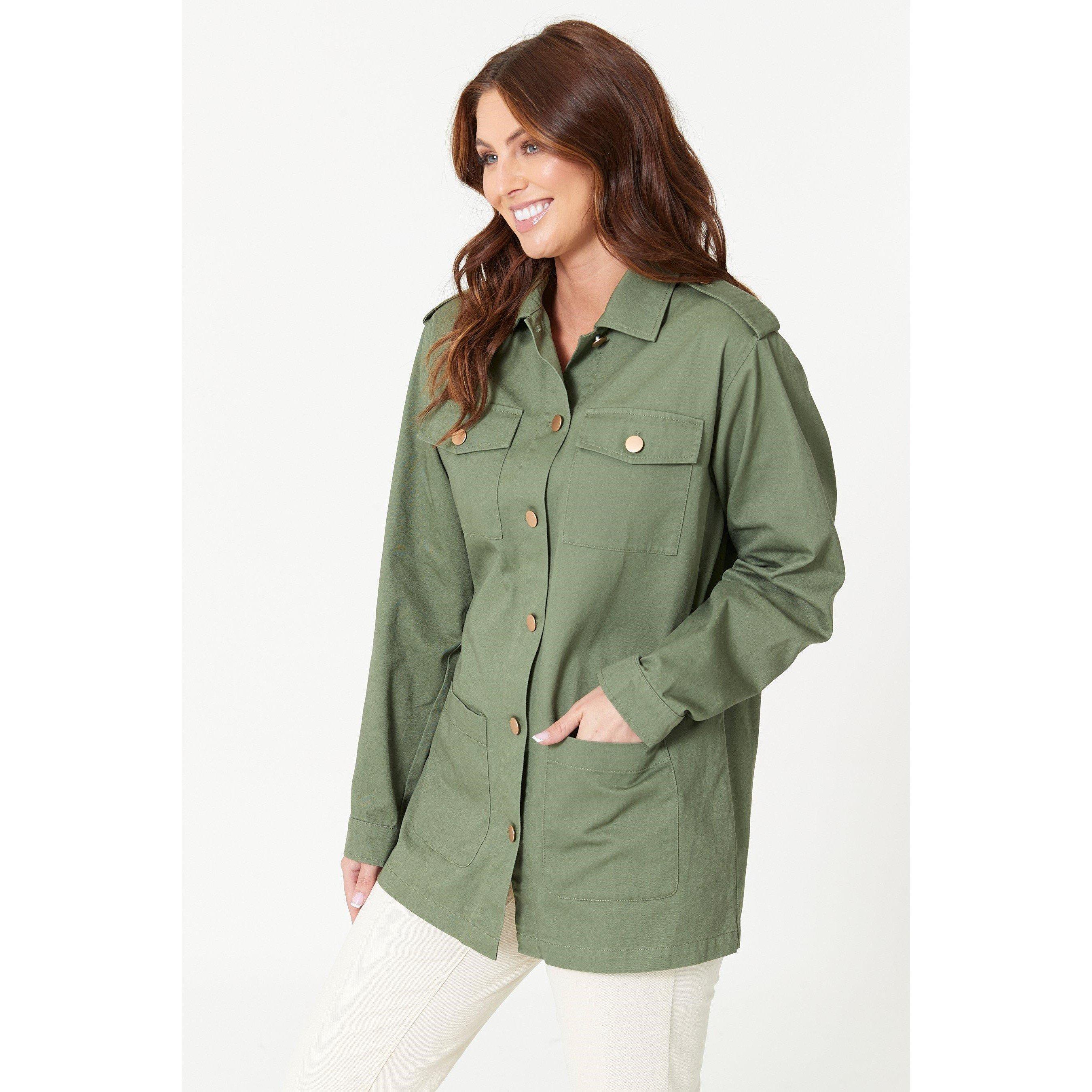 Be You Ladies Utility Twill Jacket