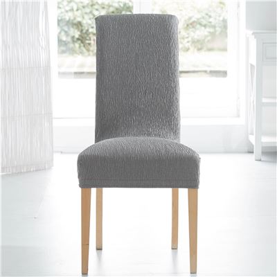 Housse de chaise extensible tissage en relief