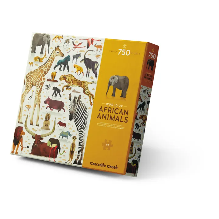 Crocodile Creek Puzzle Le monde des animaux africains - 750 pièces