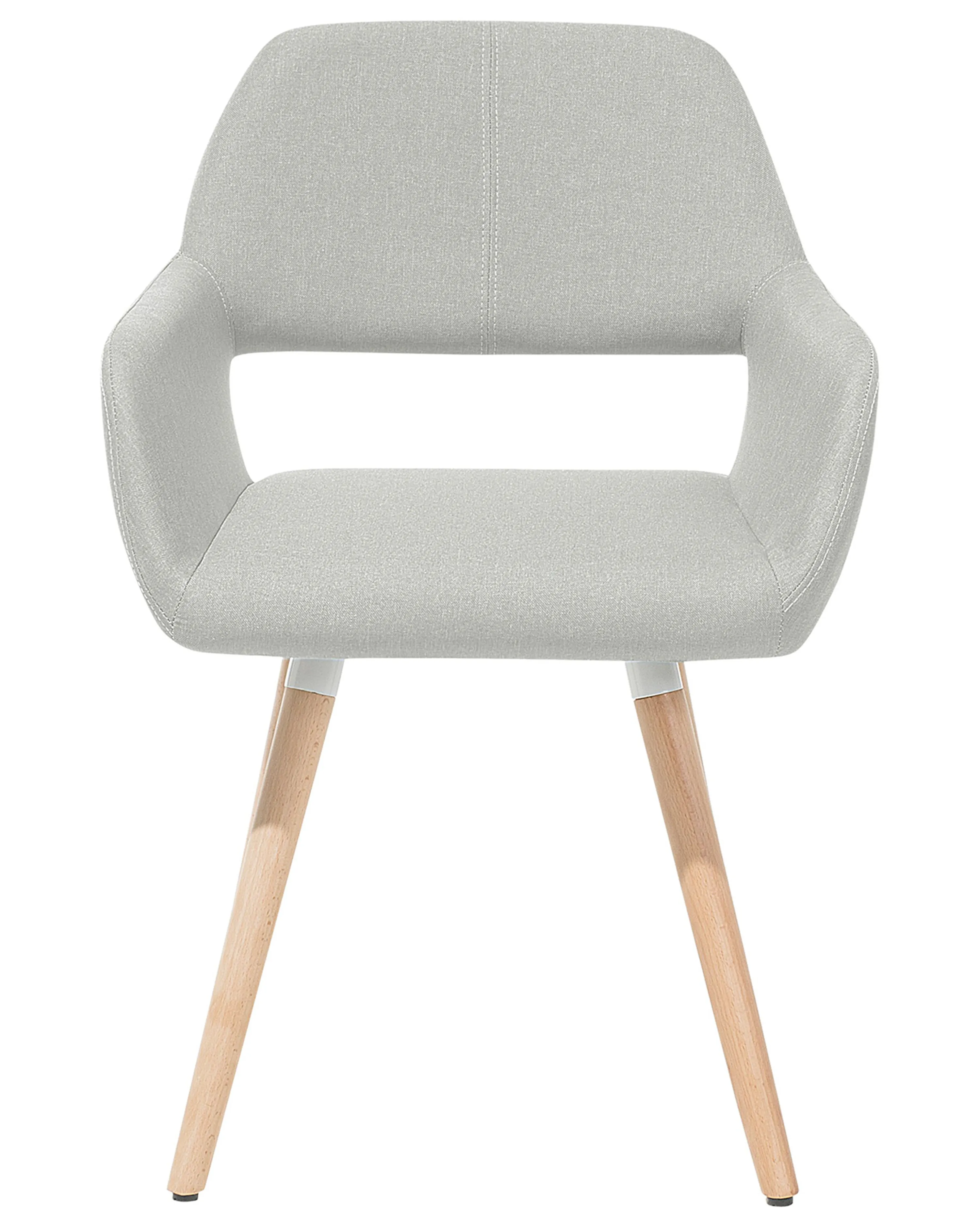 Set van 2 eetkamerstoelen CHICAGO Stof Lichtgrijs