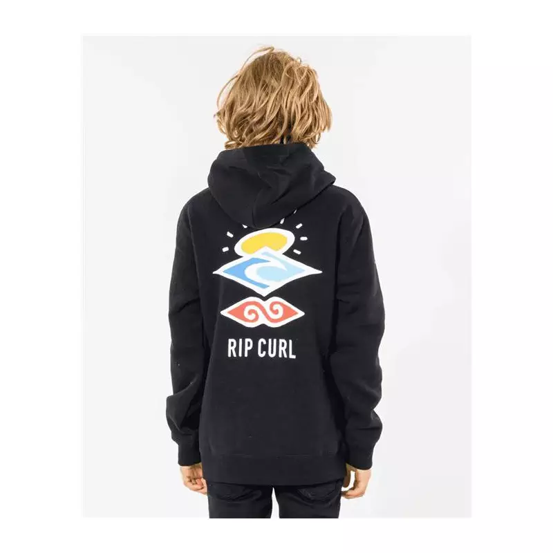 Sweat junior RIPCURL Search Icon Hood -Boy Black