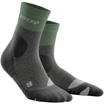 CEP Hiking Merino Mid Cut Socken Green / Grey Damen