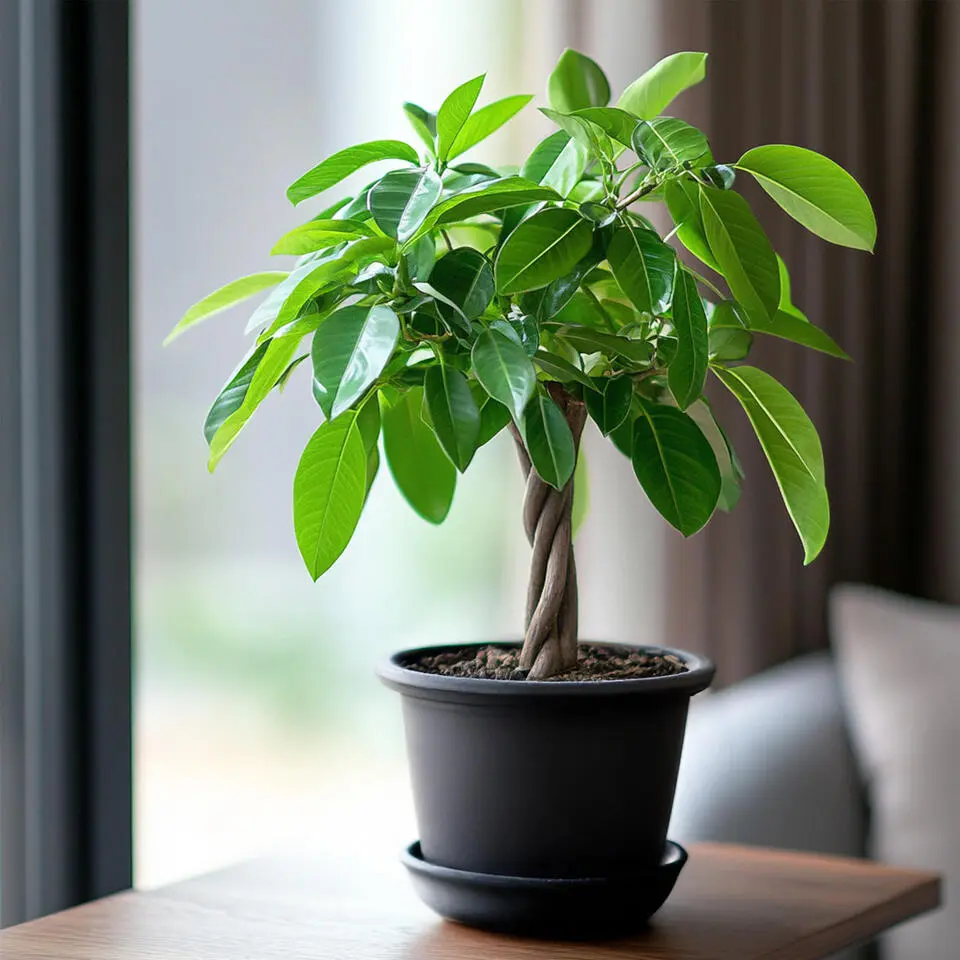 Geldboom - Pachira aquatica - Hoogte 60-70cm - ⌀17cm