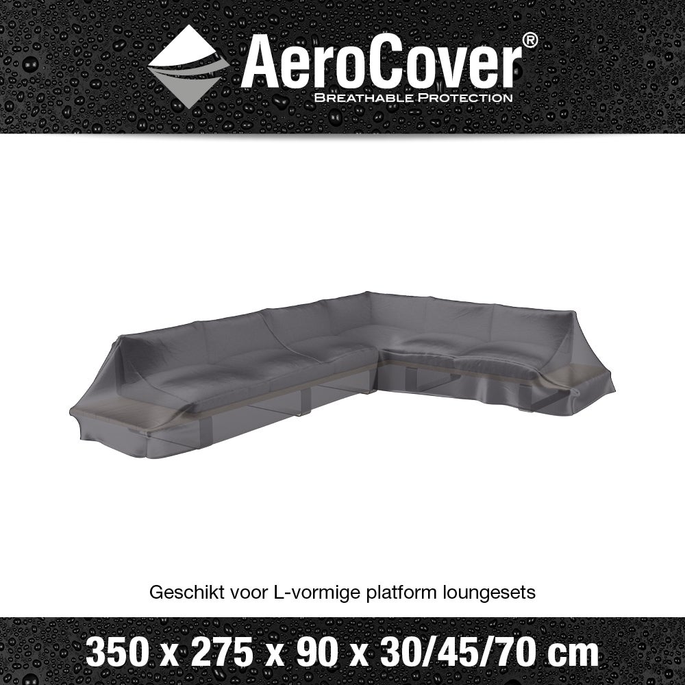 Platinum Outdoorable loungesethoes rechts AeroCover 350 x 275 x 70 cm