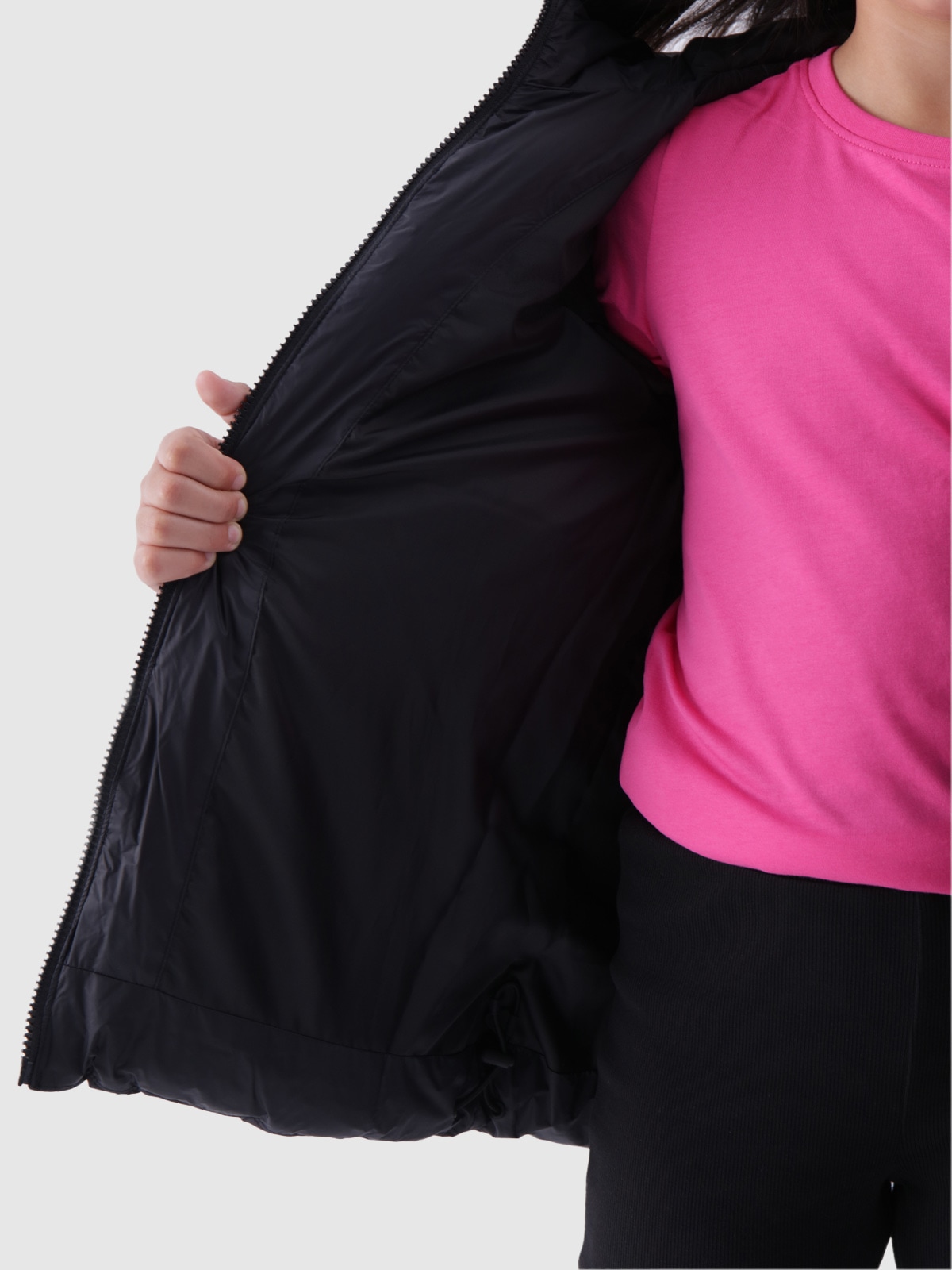 4F Steppjacke mit Kapuze