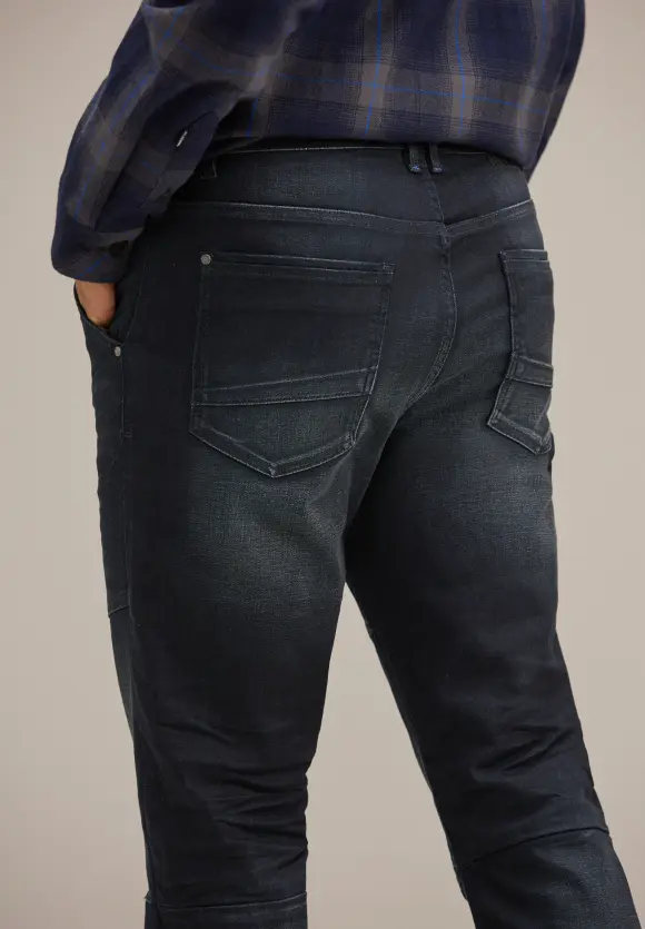 Regular Fit Jeans - dark blue coated