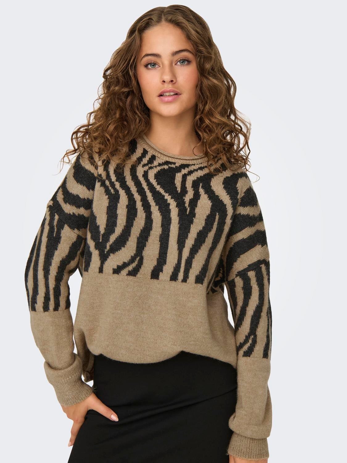 ONLJADE Strickpullover Curry