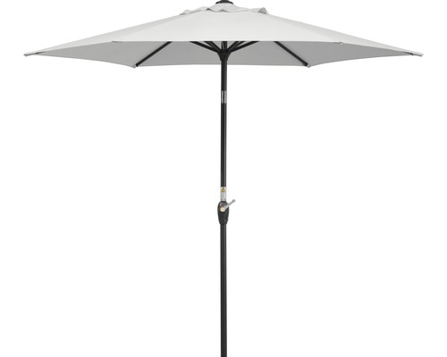 Schneider Bilbao parasol Ø 220 cm zilvergrijs