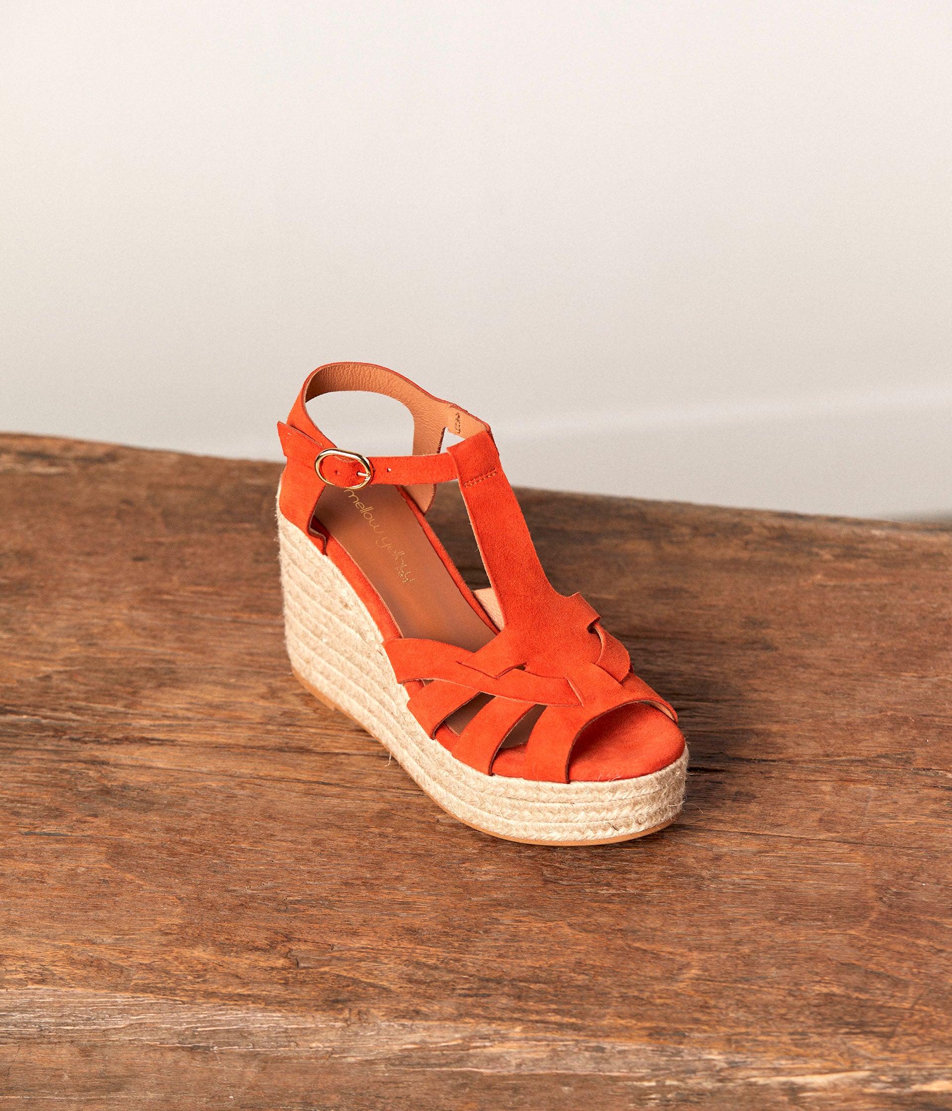 Sandales orange Kelia