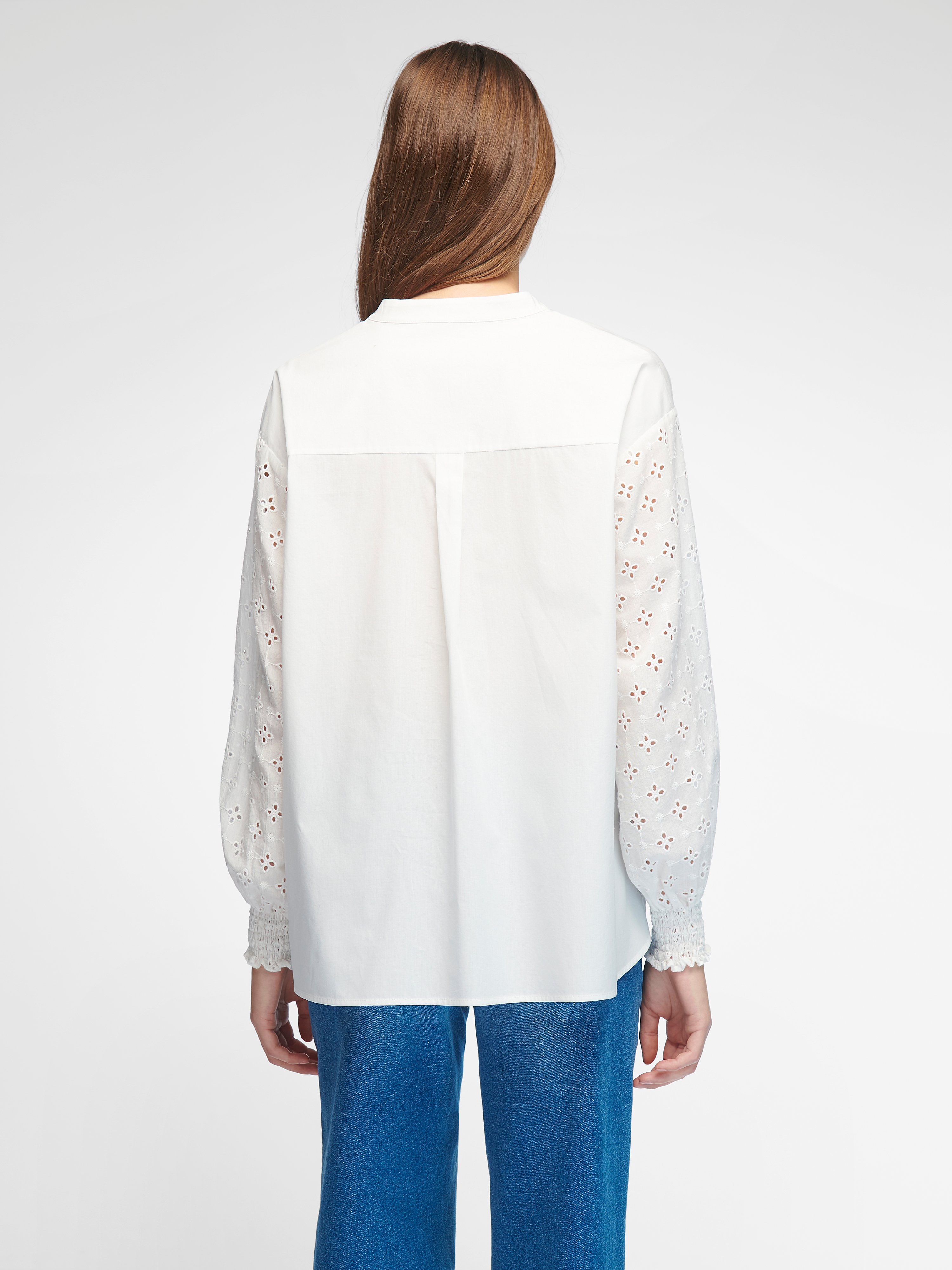 Bluse mit Stehkragen