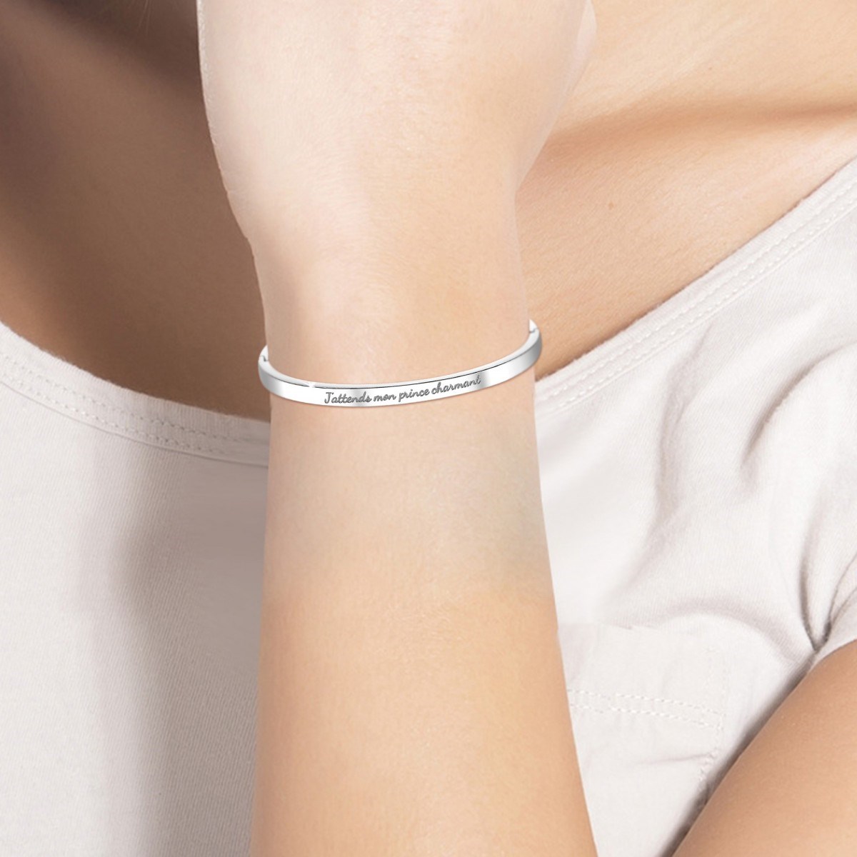 J'attends mon prince charmant - Bracelet SC Crystal