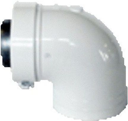 Muelink & Grol - Alu Fix - Concentrische Bocht - 90° - 80/125mm - Wit - Aluminium