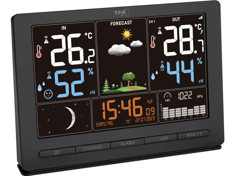 TFA Dostmann Wetterstation Season 2 Schwarz Funk-Wetterstation