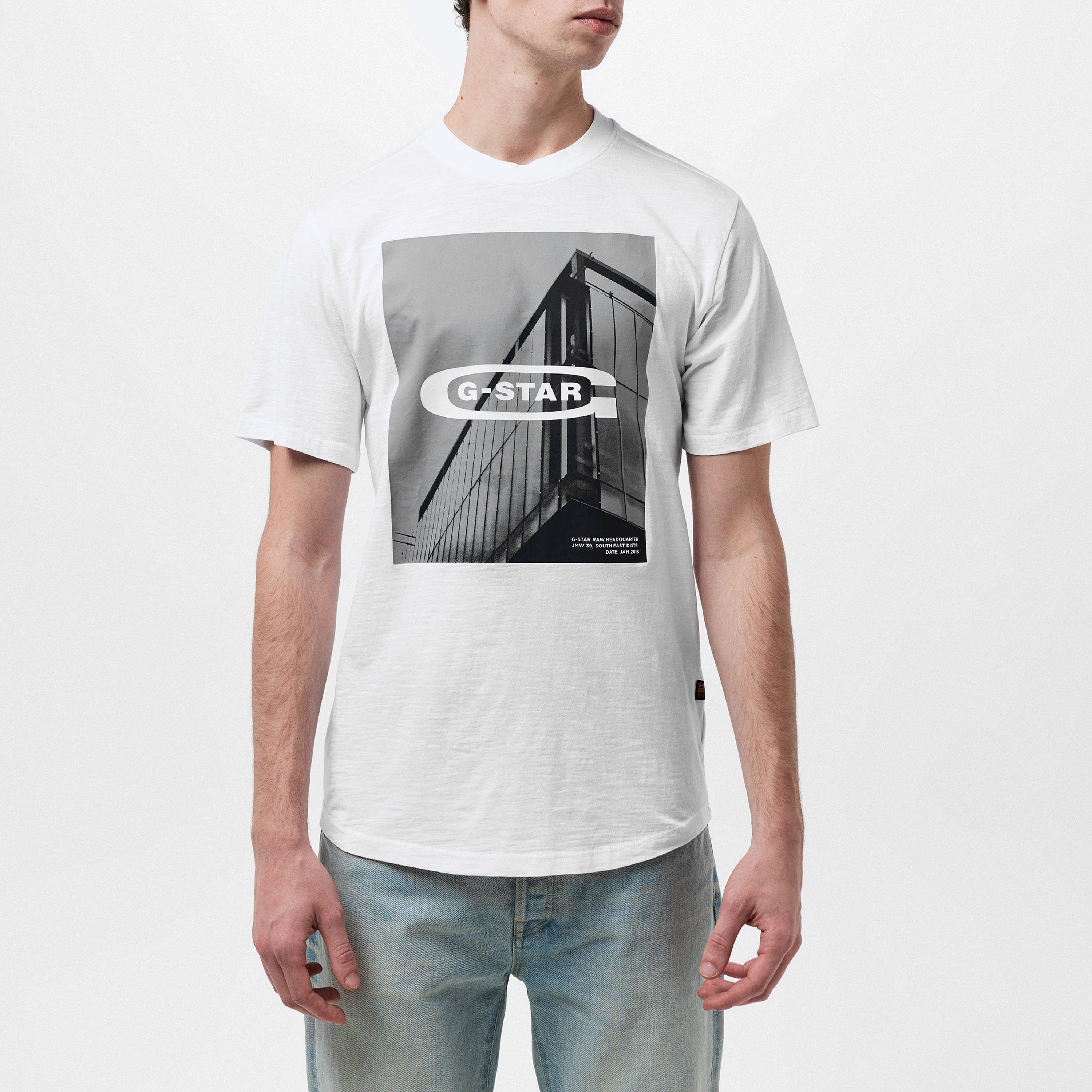 G Star HQ Old School Logo Lash T Shirt