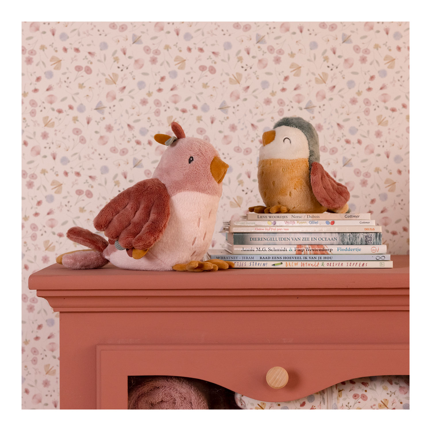 Little Dutch Knuffelvogel Olivia Flowers & Butterflies