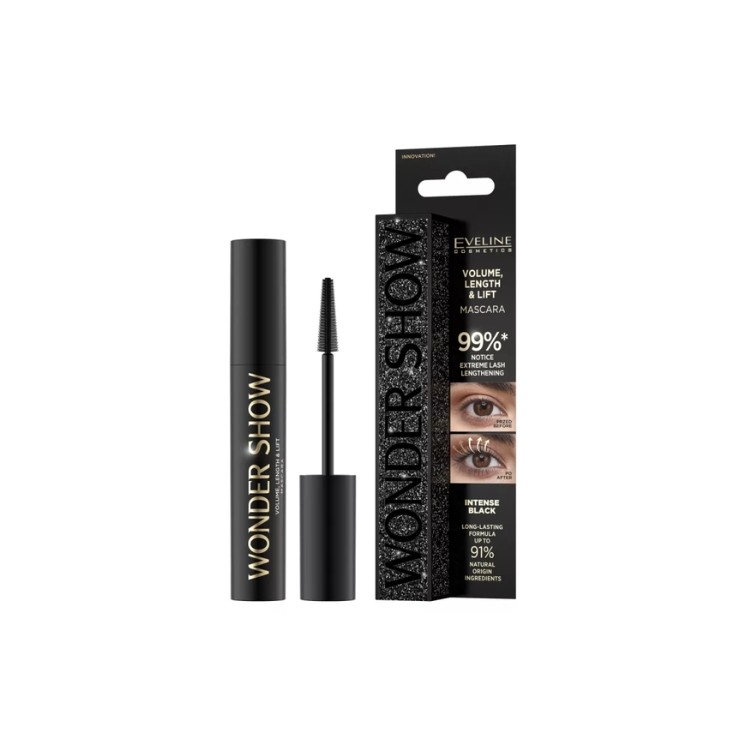 Eveline Wonder Show Volume & Length & Lifting Maskara do rzęs 7 ml