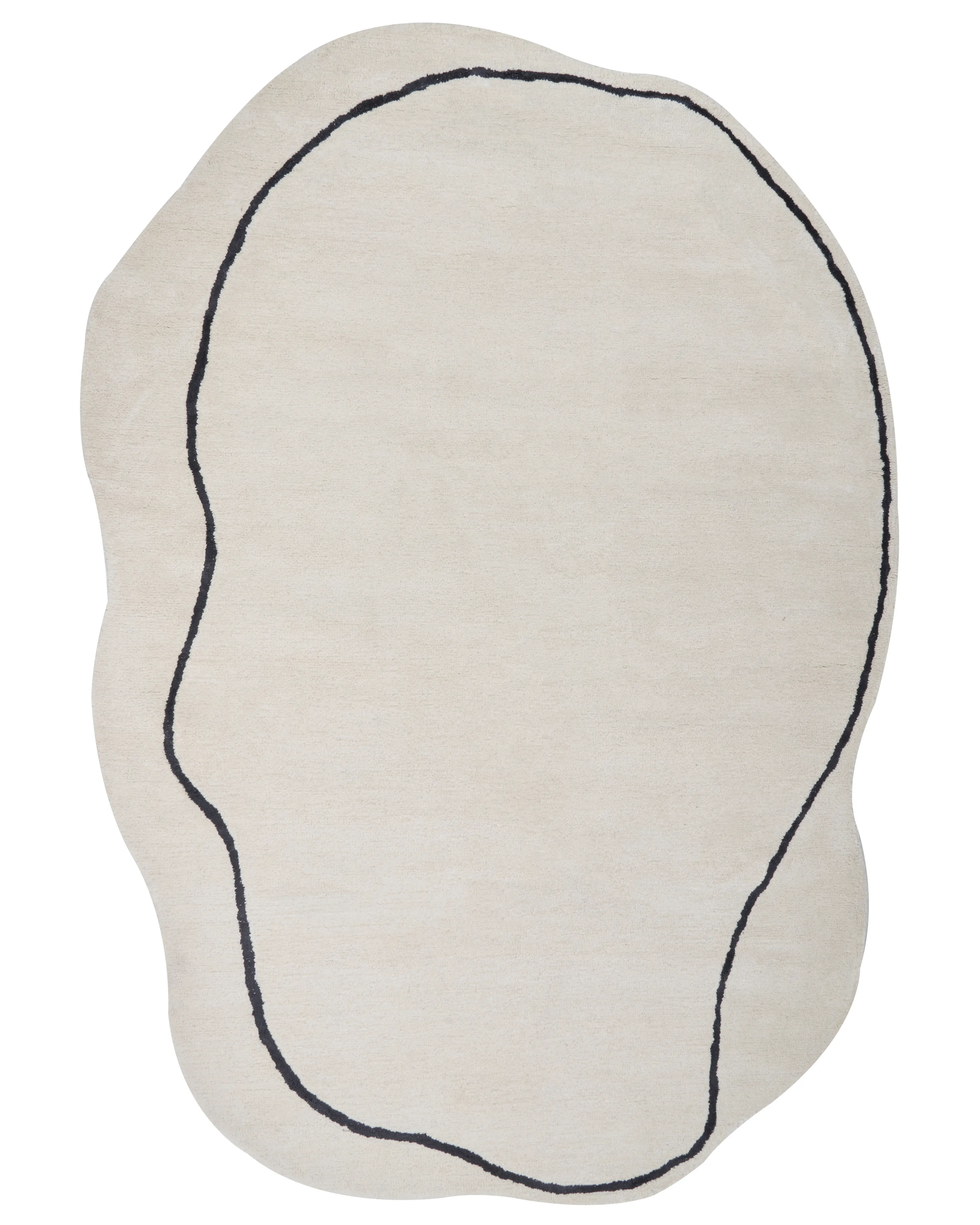 Vloerkleed DERA Beige 160 x 230 cm Viscose