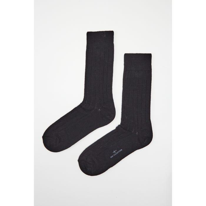 inSua THE COLLECTION-Herensokken kasjmier rib - Insua The Collection