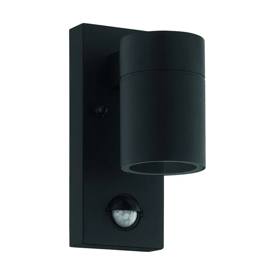 EGLORiga5WandlampBuiten-Sensor-GU10-16,5cm-Sensor-Zwart