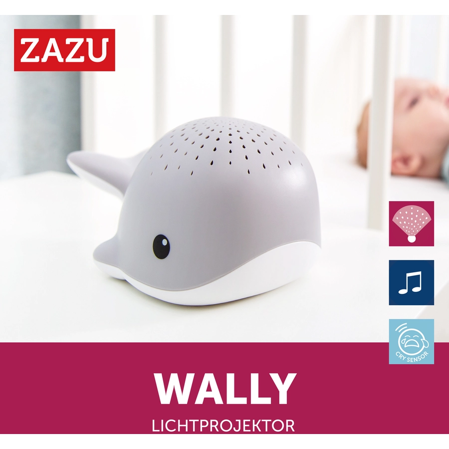 ZAZU Licht Projektor Wally in Grau