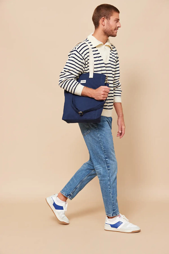 Cabas vertical Paul Navy