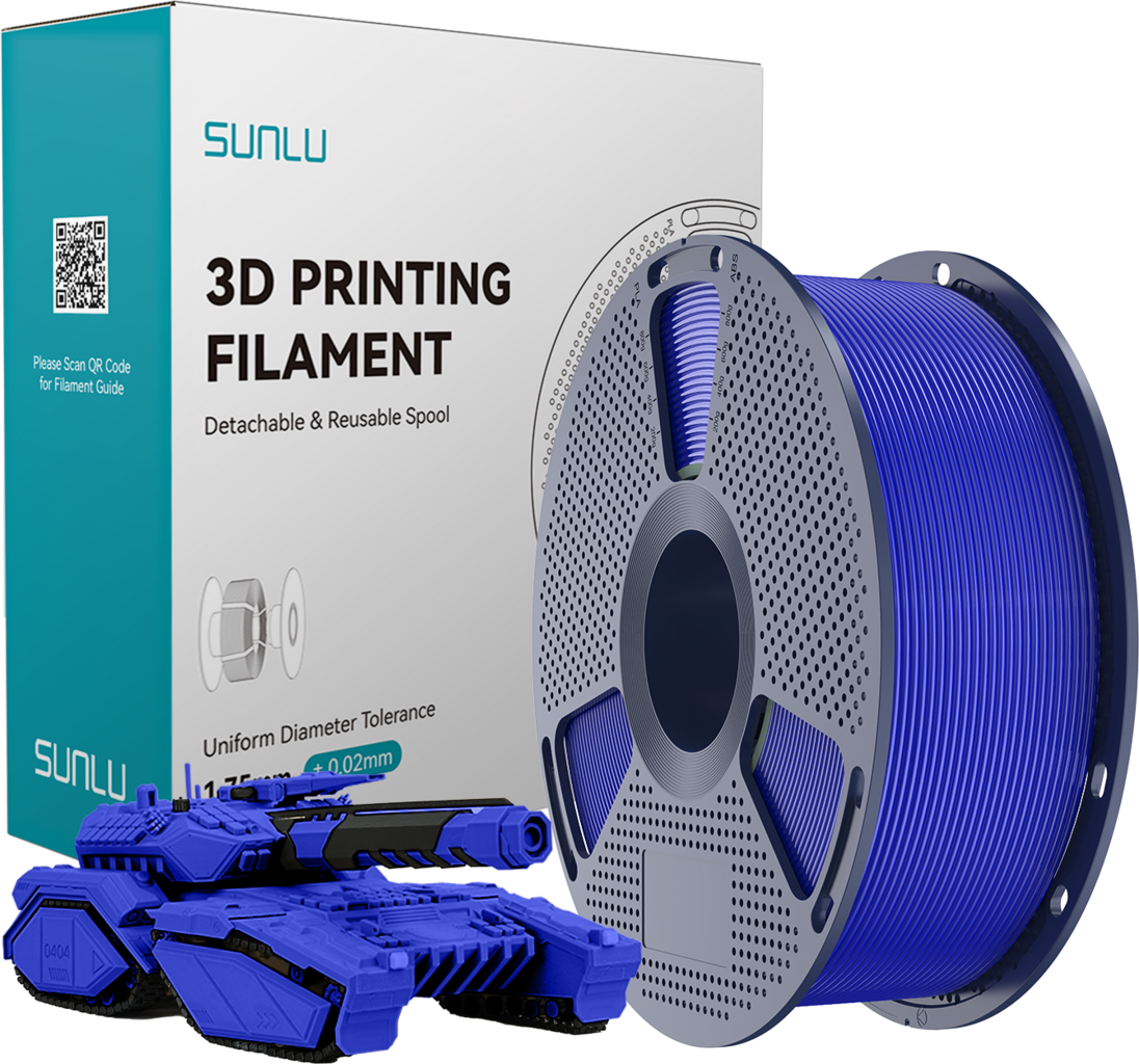 SUNLU  PLA Klein Blue, 1,75 mm / 1000 g    Biologisch abbaubares PLA Material