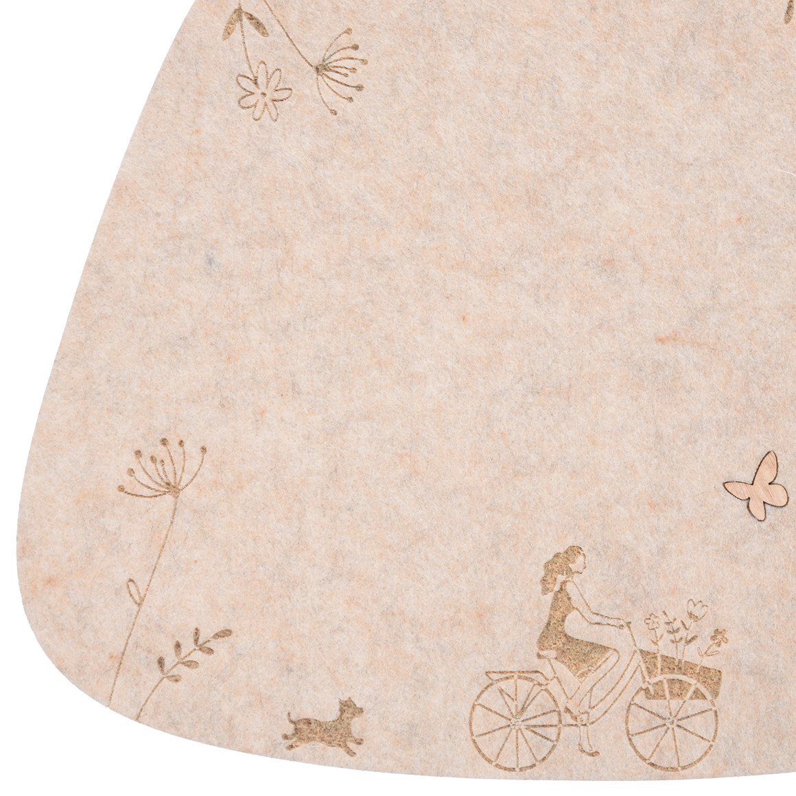 My Home Filz-Platzset mit Motiv beige