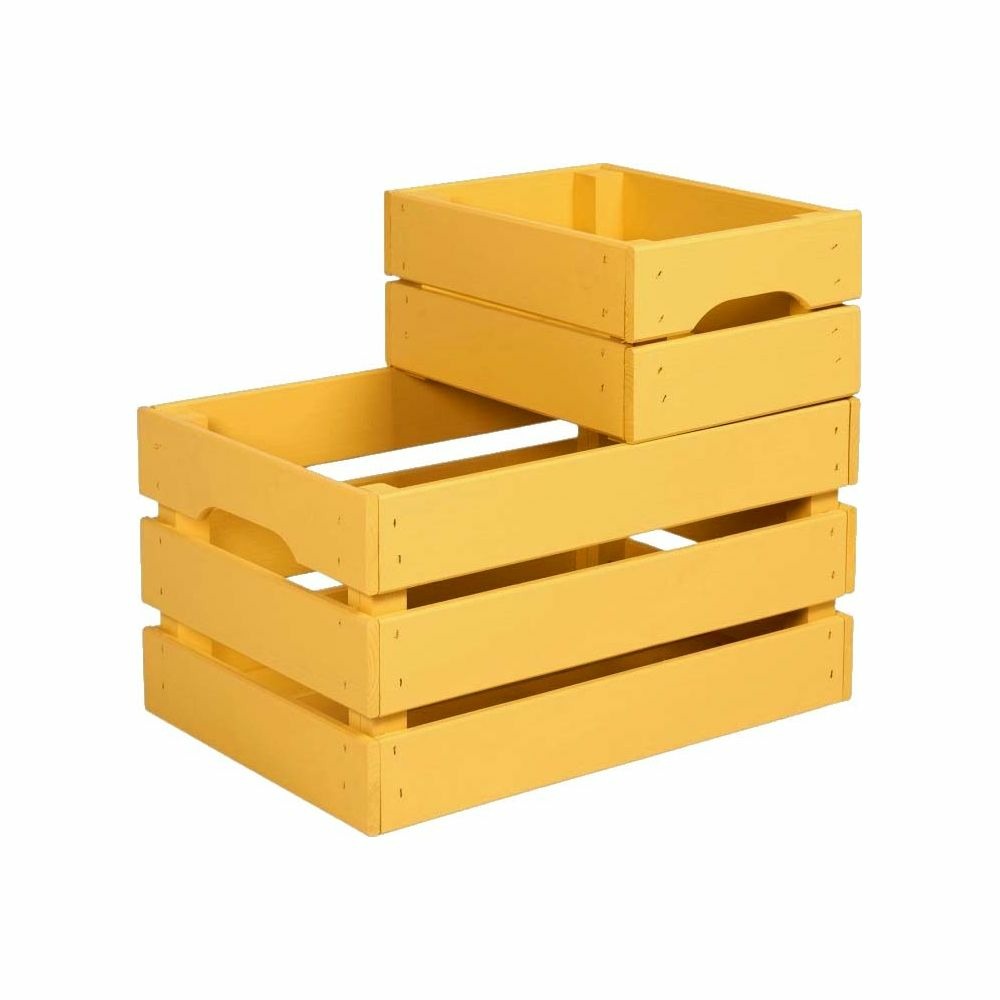 Caisse de rangement en pin grand modèle 46 x 31 x 25 cm