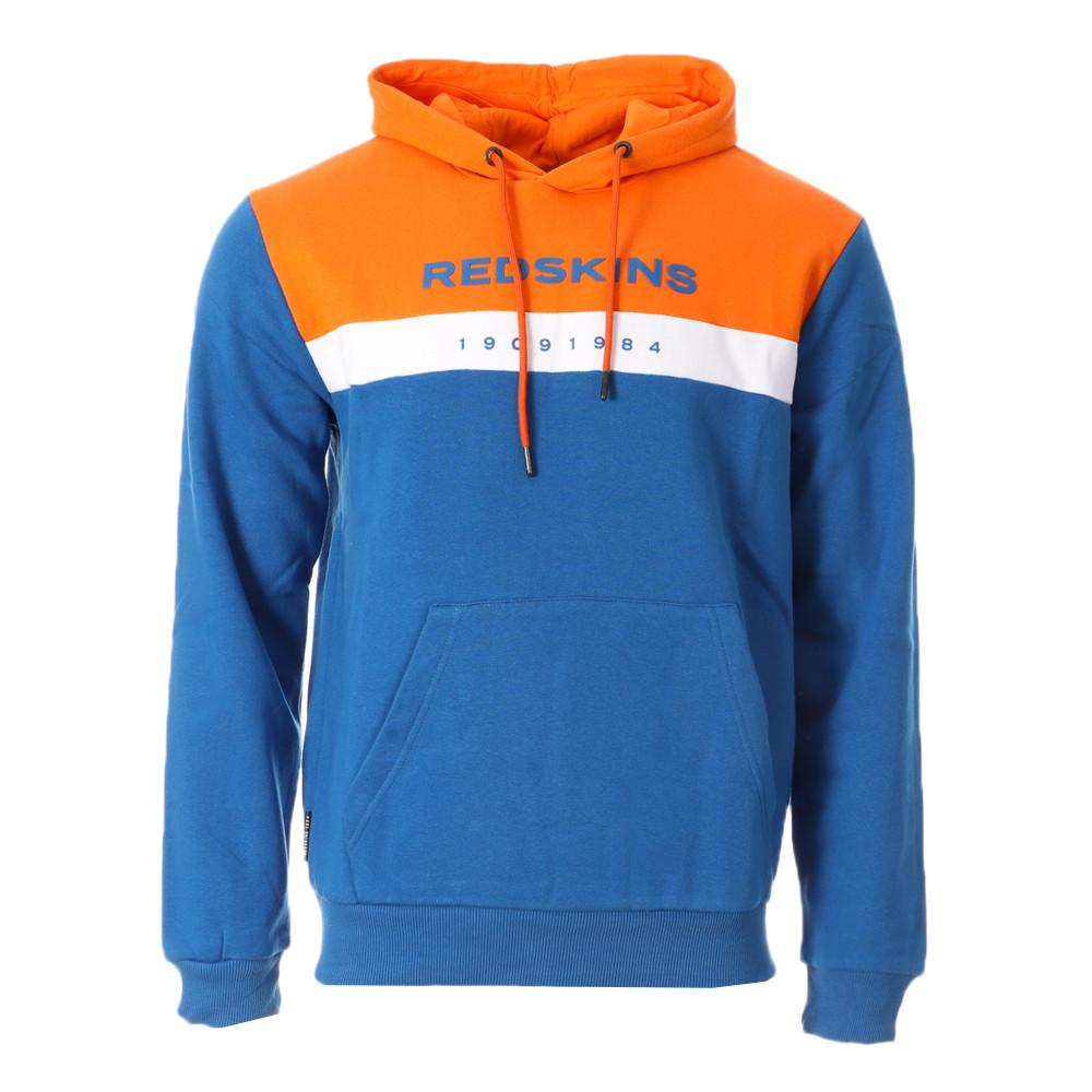 Redskins Sweat à Capuche Bleu/Orange Homme Redskins Berguson