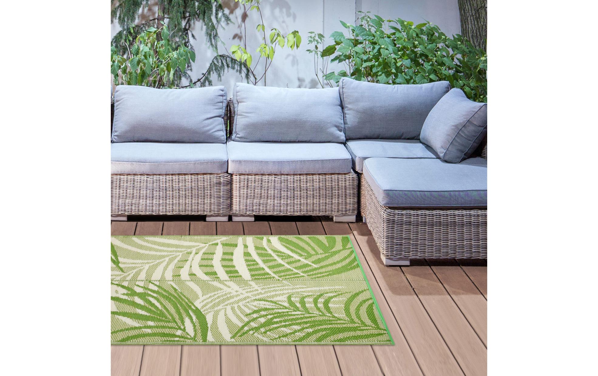 Teppich Dschungelblätter 151.5 x 241 cmDesign-Outdoor-Teppich