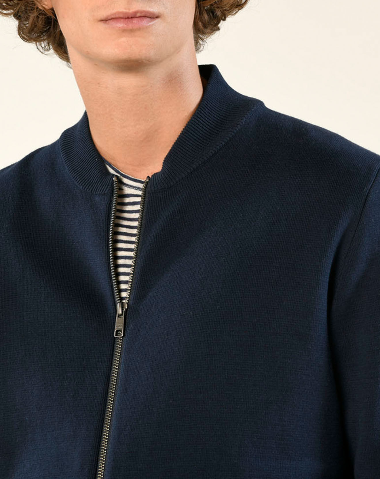 Harris Wilson Bombers en maille Gaelos marine