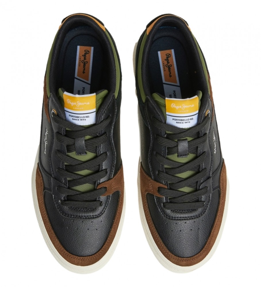 Tênis Pepe Jeans Kenton Masterlow em couro preto