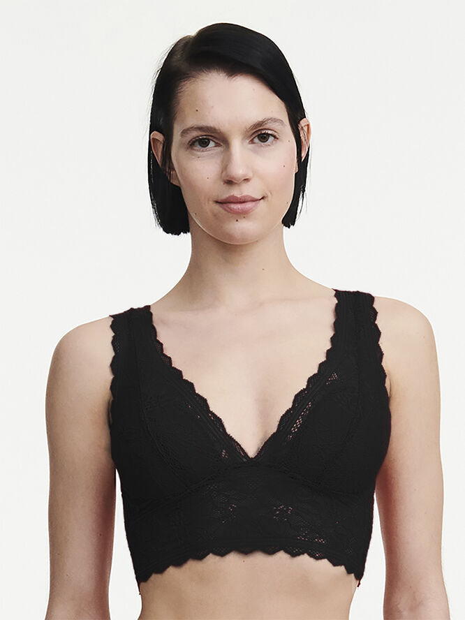 Chantelle Floral Touch Wirefree foam bra Black