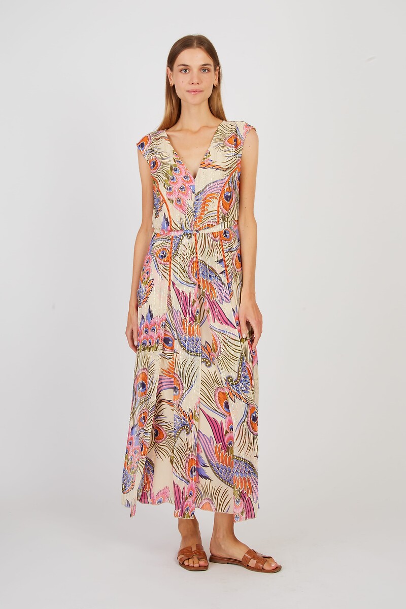 DERHY<br>Vestido longo PAINÉIS