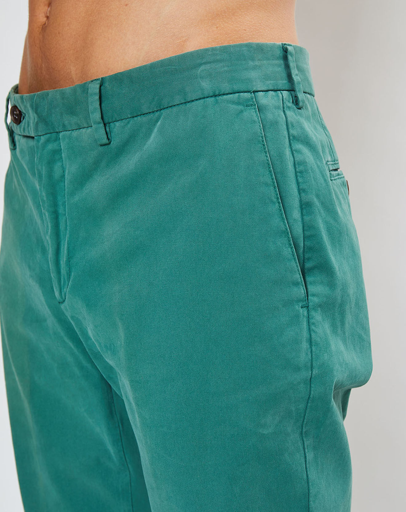 Hackett London Pantalon chino Slim Fit Kensington vert