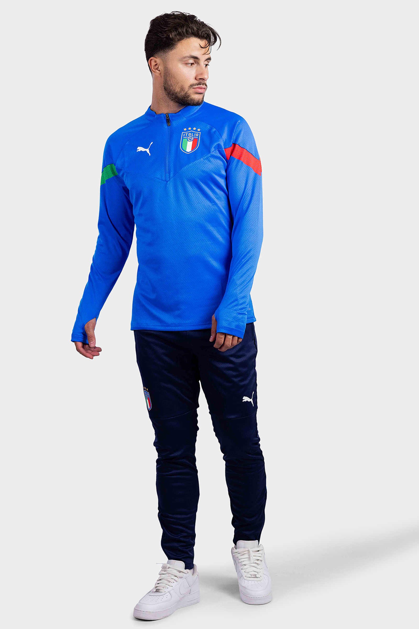 Italië 1/4 Zip Player Trainingspak Senior 2022-2023