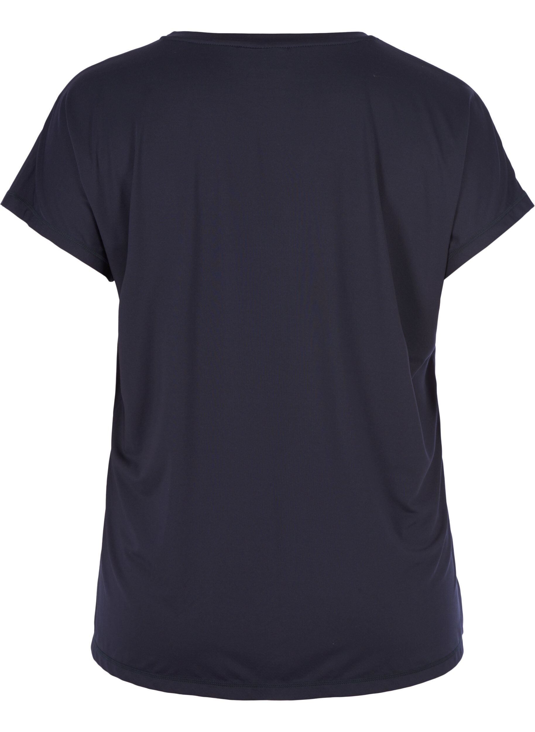 Ensfarvet trænings t-shirt