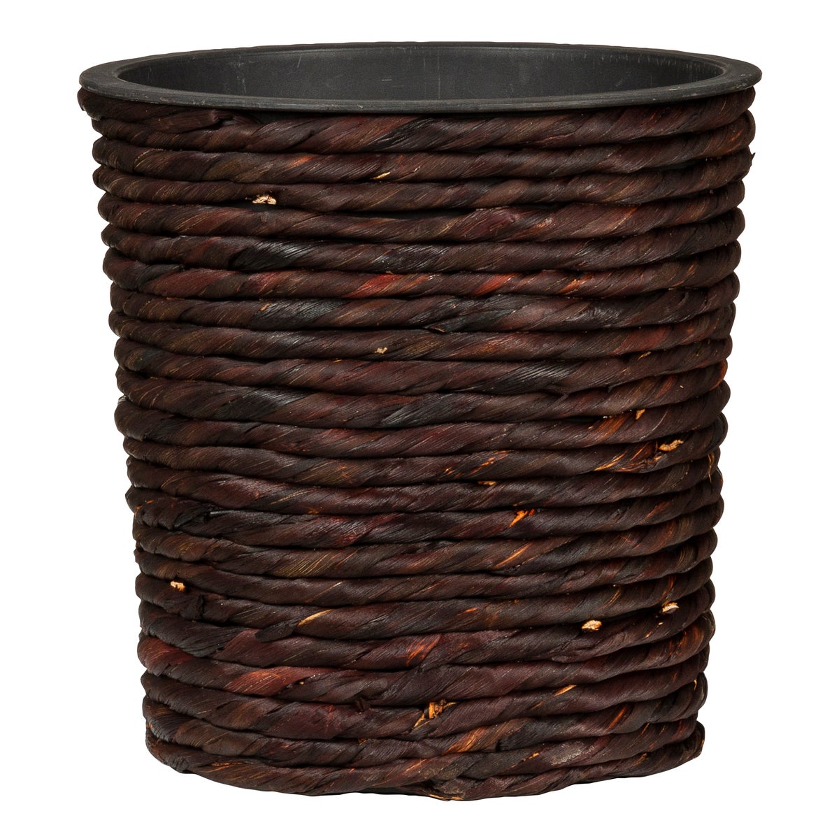 Scheurich Waterhyacint 24, plantenbak/mandpot van waterhyacint, kleur: bruin, 24 cm diameter, 24 cm hoog, 13 l inhoud.