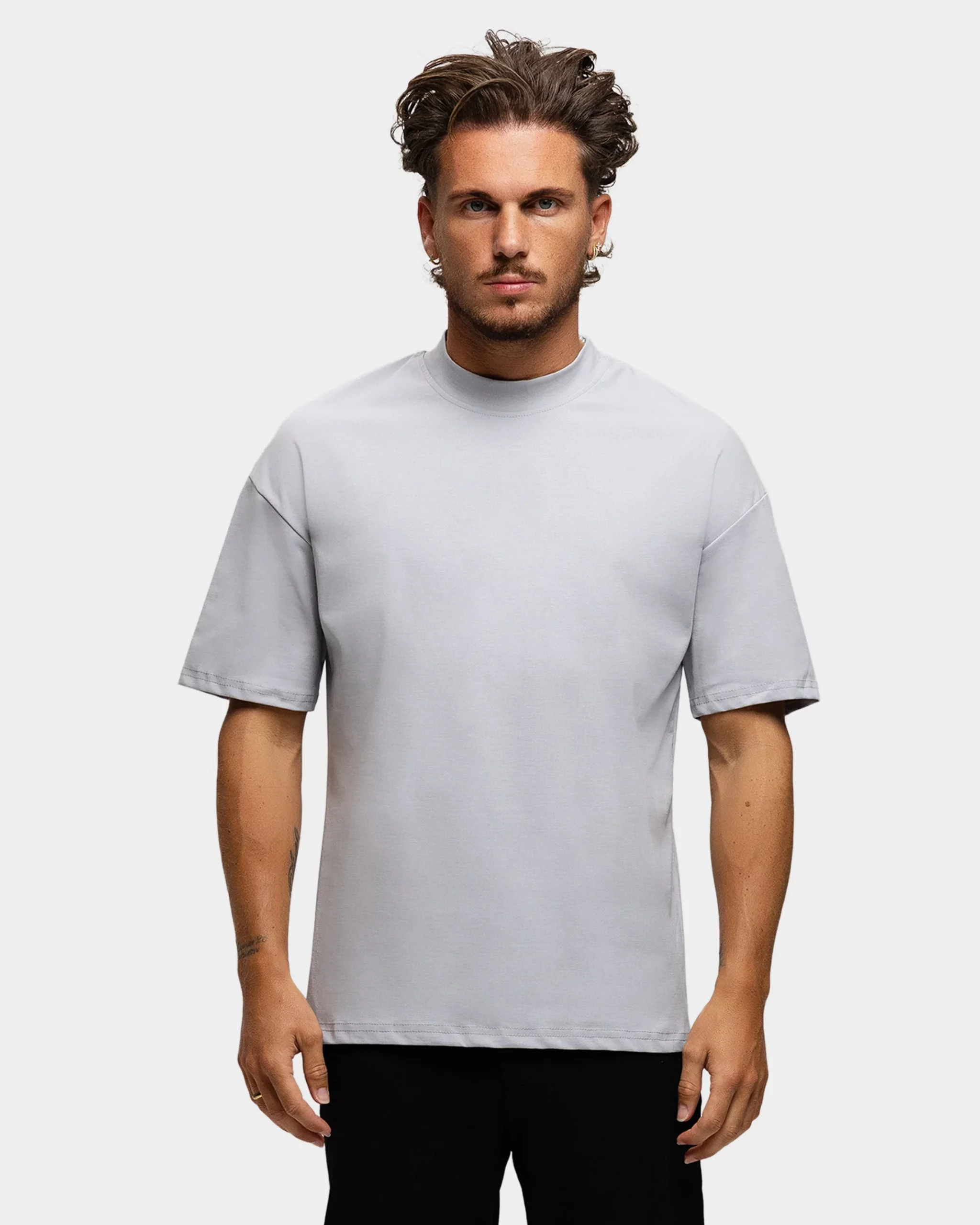 Richesse Matt Essential T-Shirt Heren Lichtgrijs