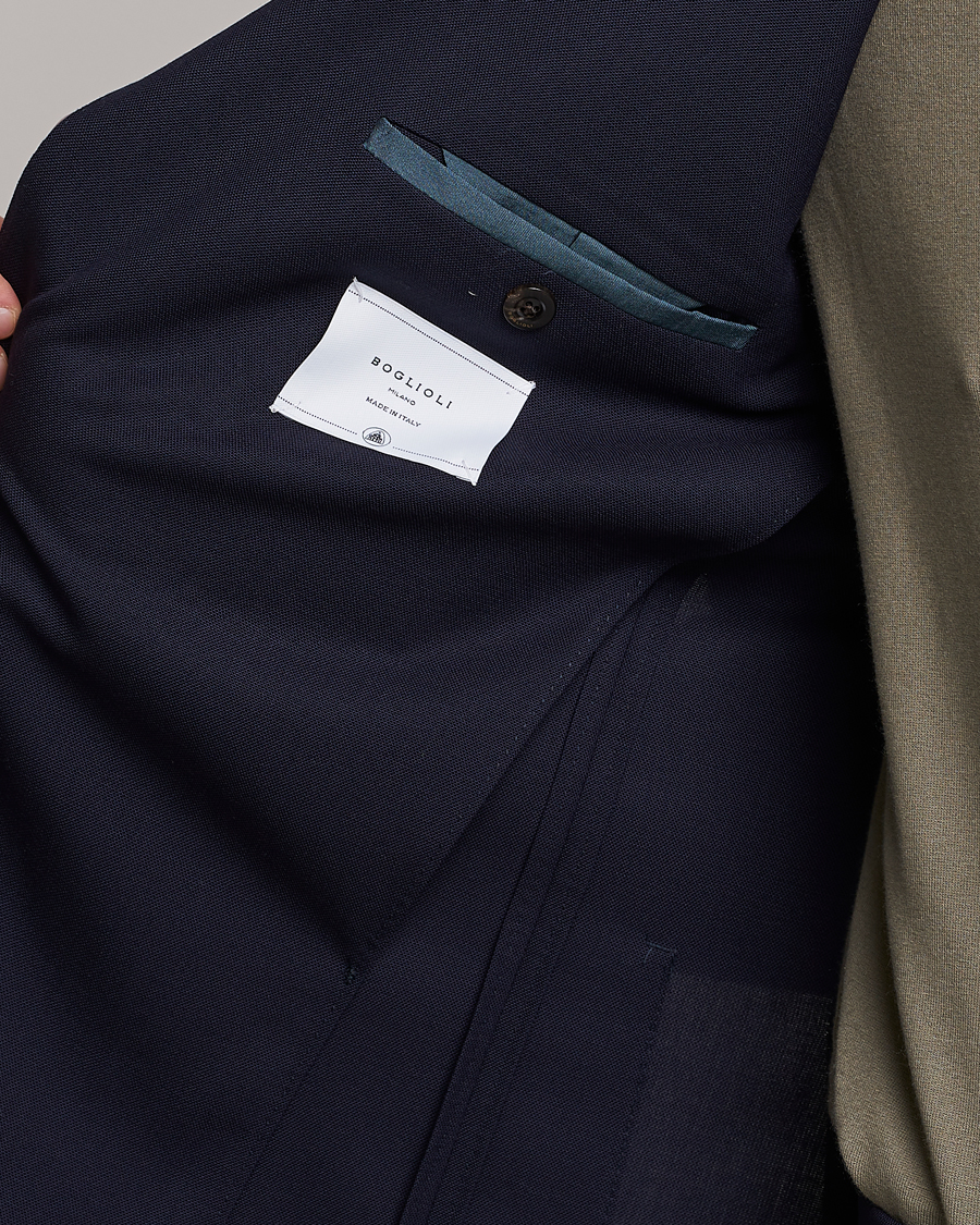 Boglioli K Jacket Wool Suit Navy