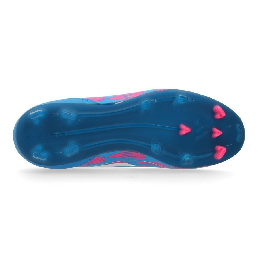 adidas F50 League Laceless FG/AG Reemergence - Bleu/Blanc/Rose Enfant