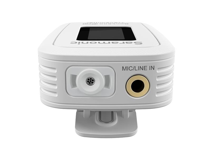 Saramonic Übertragungssystem Blink500 Pro B2W Weiss Ultrakompaktes drahtloses 2.4-GHz-Zweikanal-Mikrofonsystem mit Lavalier