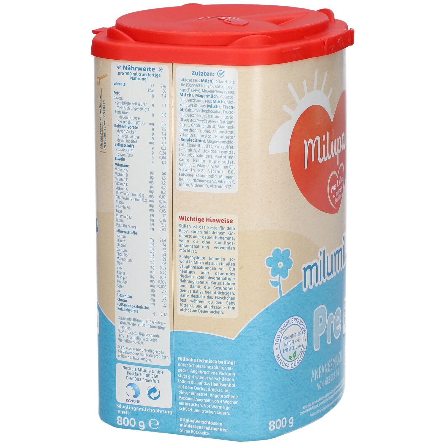 Milupa milumil Pre Anfangsmilch von Geburt an